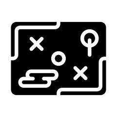Obraz premium Map Game Solid Icon