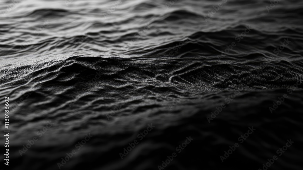Poster abstract dark ocean wave texture with ripples and shadows creating a serene underwater backdrop for 