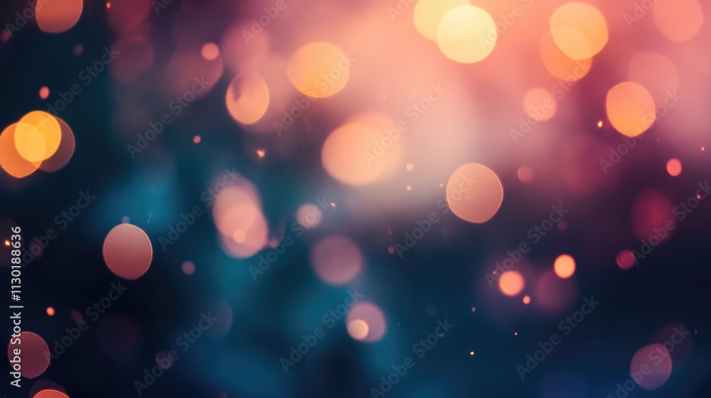 Aufkleber abstract background with blurred glowing orbs and warm hues of fire light creating a dreamy atmosphe