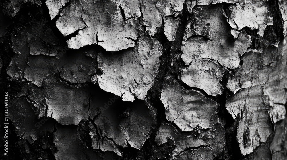 Poster abstract close-up of tree bark showcasing intricate textures and patterns ideal for creative backgro