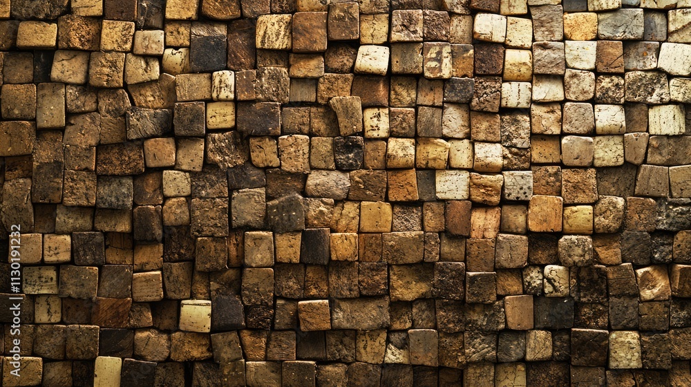 Poster textured wall made of various used wine corks arranged closely for a rustic and charming background 