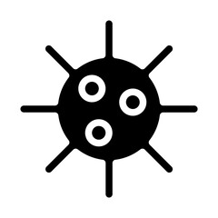 Obraz premium Sea Urchin Solid Icon