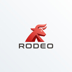 Rodeo Letter R Modern Logo Vector