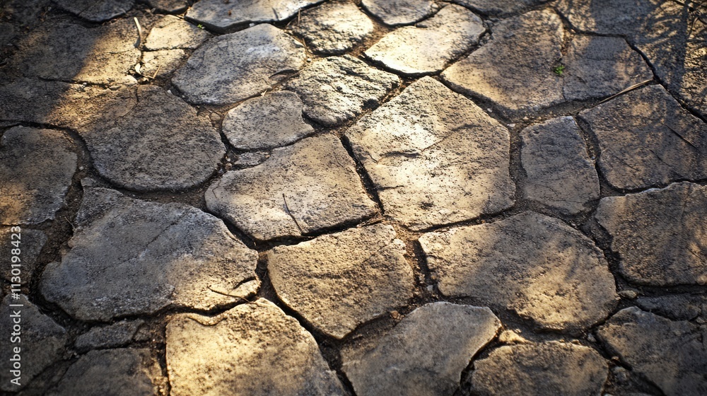 Poster weathered stone texture background with irregular patterns and natural lighting creating a rustic ou
