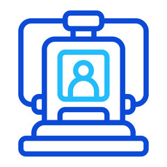 Obraz premium Time Machine Duoline Icon