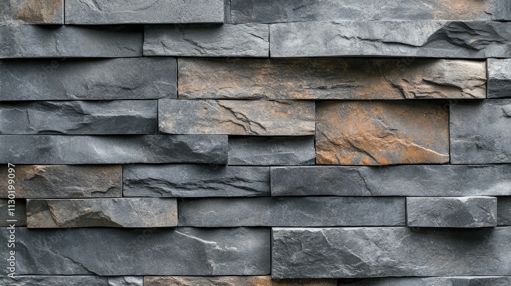 Poster grey stone wall texture with layered slate design suitable for backgrounds and architectural applica