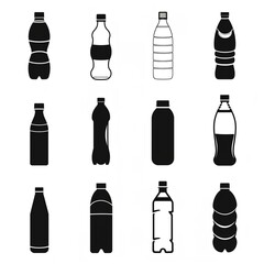 black and white bottles