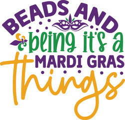 beads and bling it's a mardi gras things SVG © Ashik Ar