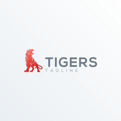 Tigers Modern Logo Vector