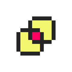 Obraz premium abstract shape retro pixel art