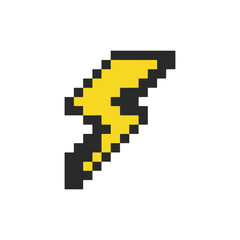 Obraz premium bright lightning pixel art for your needs