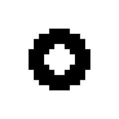 Obraz premium abstract circle design pixel art