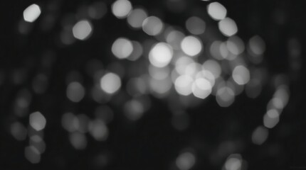Obraz premium A dreamy black-and-white bokeh design, perfect for minimalistic and elegant background visuals.