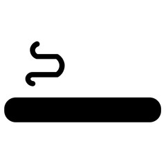 Smoke Tobacco Toxic Glyph Icon
