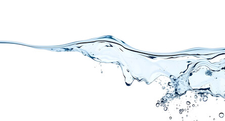 a fresh water with white solid background
