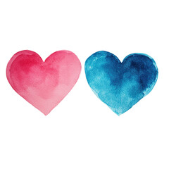 Fototapeta premium Valentine's Love Hearts Illustration Creative Art Colorful Environment Artistic Viewpoint