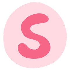 S Alphabet Hand Drawn Style And Colorful Design Font Design S Alphabet Isolated