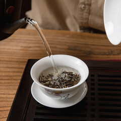The Art of Traditional Tea Brewing Using Fresh, Natural Tea Leaves for Optimal Flavorful Experience