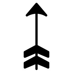 Aarow Cross Hunting Glyph Icon