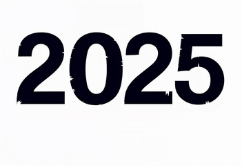 Happy New Year 2025 Typography Design