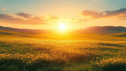 Fototapeta premium New hope with Bright future. Motivation background. 