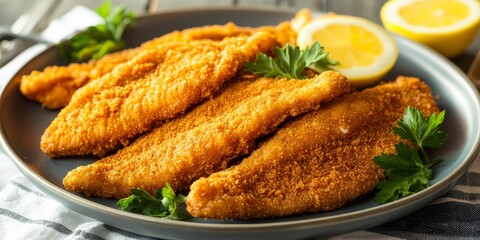 Delicious deep fried spiced catfish served hot, featuring a crispy exterior and flavorful seasoning, perfect for seafood lovers seeking a satisfying deep fried catfish experience.