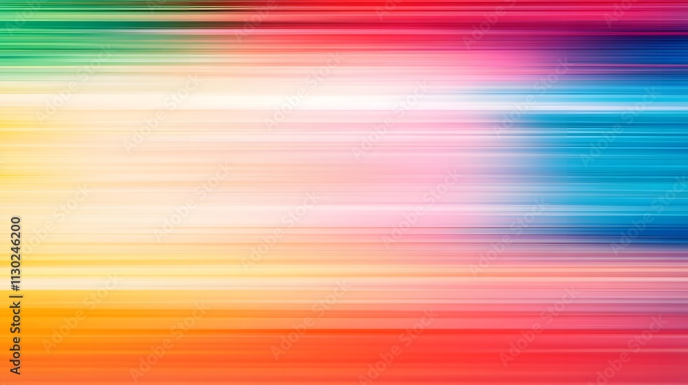 Poster abstract rainbow horizontal lines background image