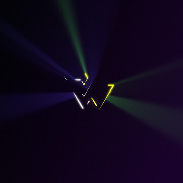 Multi Color Light Rays Square Logo Reveal MOGRT 89