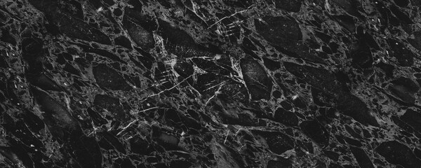 black marble texture with white veins