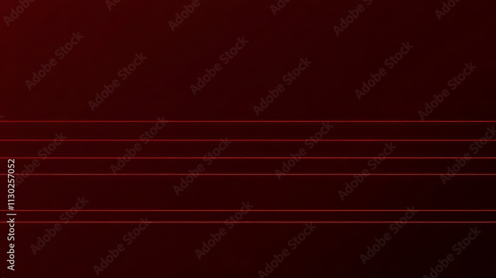 Poster minimalistic red lines on a dark background creating an abstract geometric pattern.