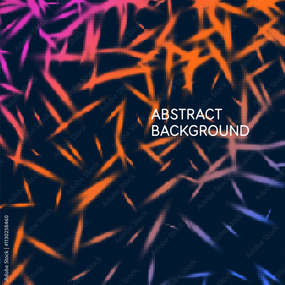 Poster abstract background with dynamic lines. vector illustration in flat minimalistic style