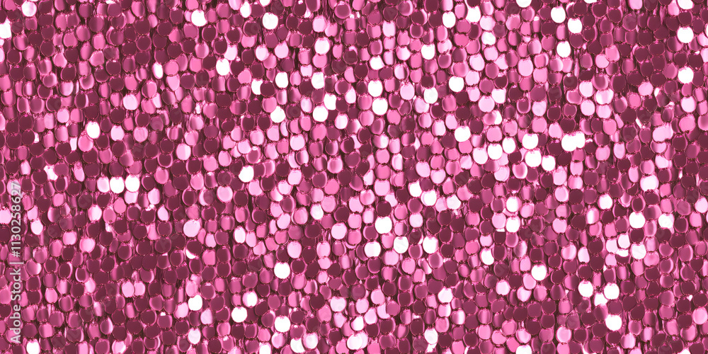Aufkleber pink sequins creating a shimmering and festive texture