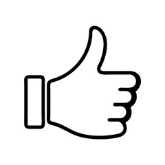 green thumb up icon, earth day line art, earth day icon - simple black line art icon of green thumb up, symbolizing earth day celebrations. earth day vector art.