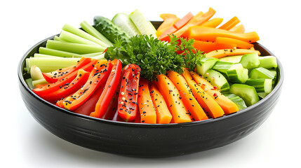 vegetables isolated on white background