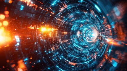 Technology high tech abstract background, scientific progress