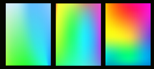Fototapeta premium Radiant rainbow background with gradient colors in pride ombre texture, featuring abstract, LGBT gradation in light green, pink, purple, and pastel hues.