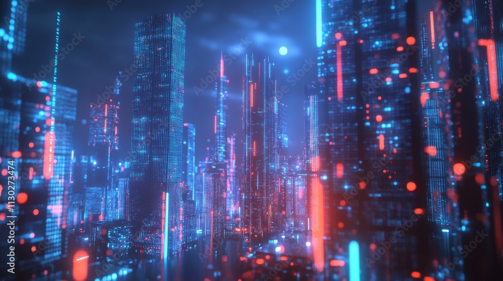 Aufkleber the modern creative communication and internet network connect in smart city . concept of 5g wireles