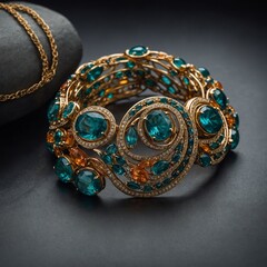 Fototapeta premium Design a luxurious vegetable-inspired jewelry set.