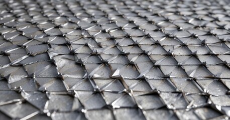 Close-up of metal galvanized diamond mesh texture on cement background,  texture,  mesh