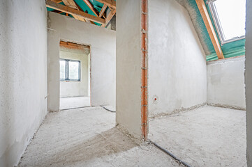 Building a house.