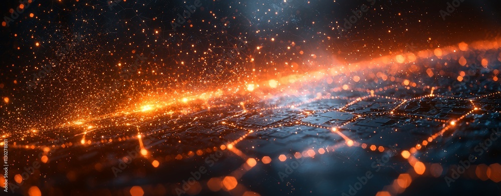 Poster a global industry concept featuring a manager ai technical industrial engineer overseeing and contro