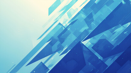 Obraz premium Abstract Blue Geometric Shapes Background Design