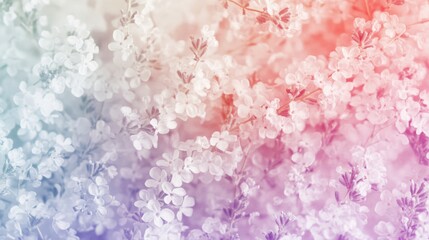Fototapeta premium Pastel gradient clipart blending soft mint, lavender, and peach tones for calming visuals