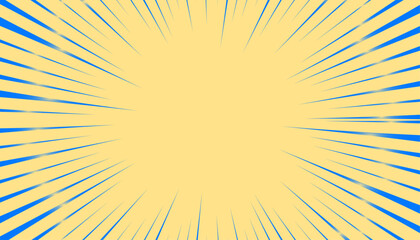 Retro colour radial speed oncoming lines. Abstract background with sun rays. Vector illustration.