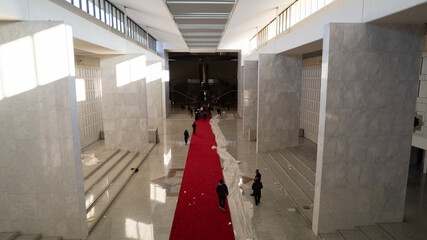 The Syrian opposition inside the Presidential Palace after the fall of the regime. The Syrian revolution against Bashar al-Assad. 