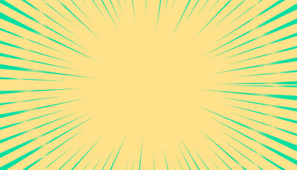 Retro colour radial speed oncoming lines. Abstract background with sun rays. Vector illustration.