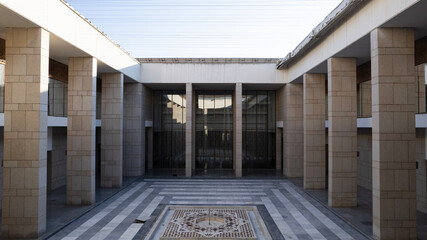 The Syrian opposition inside the Presidential Palace after the fall of the regime. The Syrian revolution against Bashar al-Assad. 