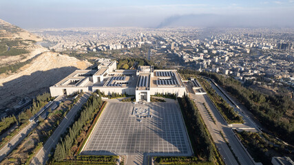 The Syrian opposition inside the Presidential Palace after the fall of the regime. The Syrian...