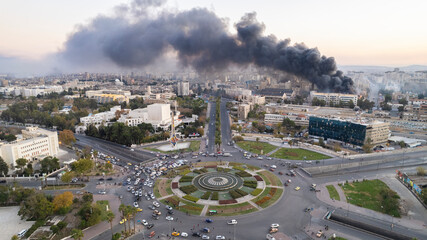 Israeli airstrikes on Damascus. The fall of Bashar al-Assad's regime.