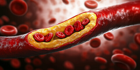3d rendered illustration of a red blood cells